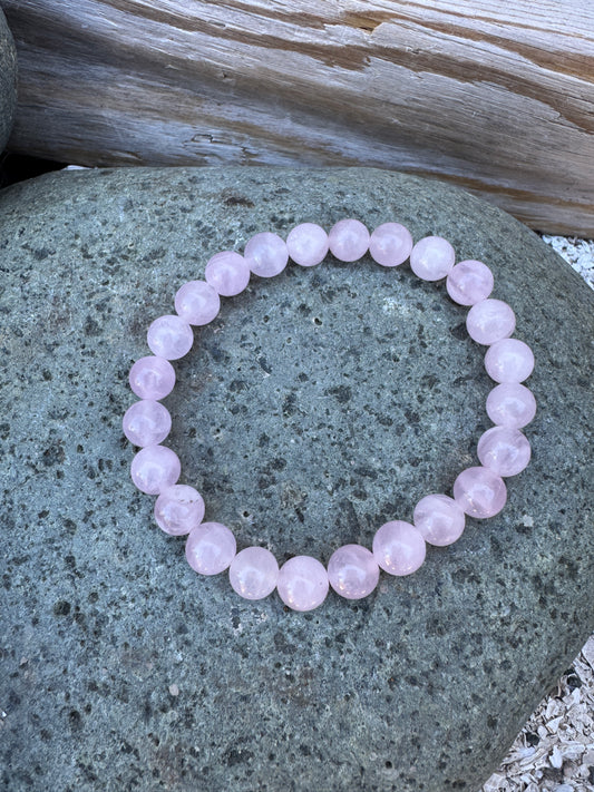 Rose Quartz Beaded Bracelet