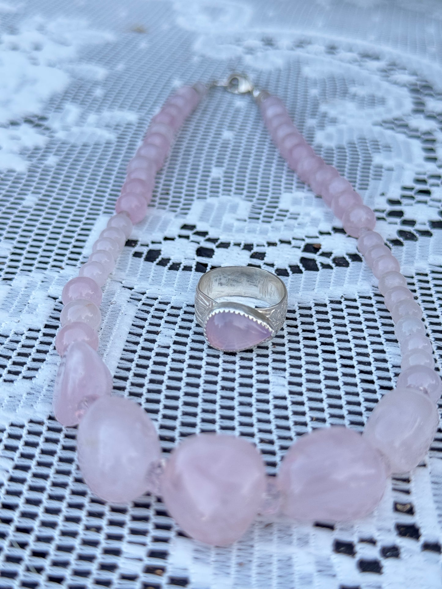 Rose Quartz Ring