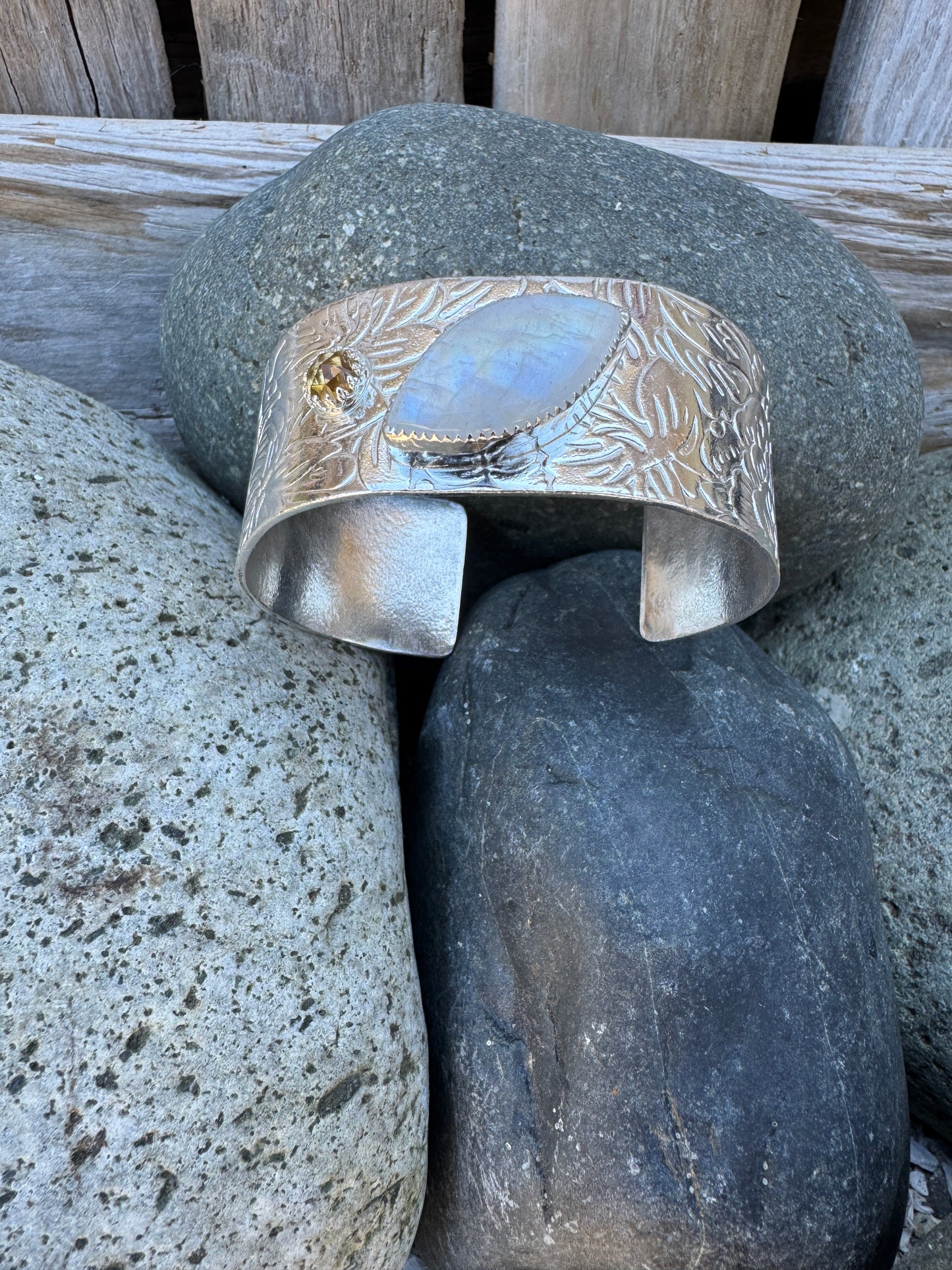 Fine Silver & Gemstone Bracelet